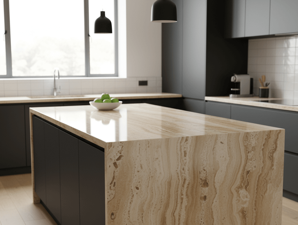 Использование травертина