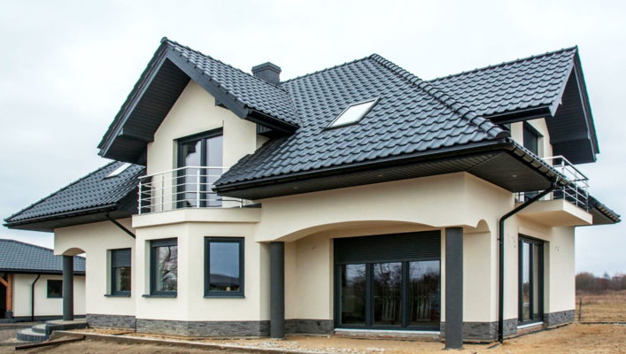 отделка фасада штукатуркой